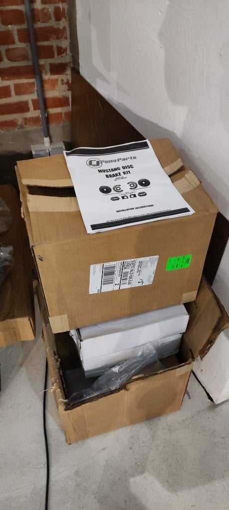 Kit conversion de disques de freins complet(4) Mustang 67-69, Autos : Pièces & Accessoires, Enlèvement ou Envoi, Neuf, Pièces américaines