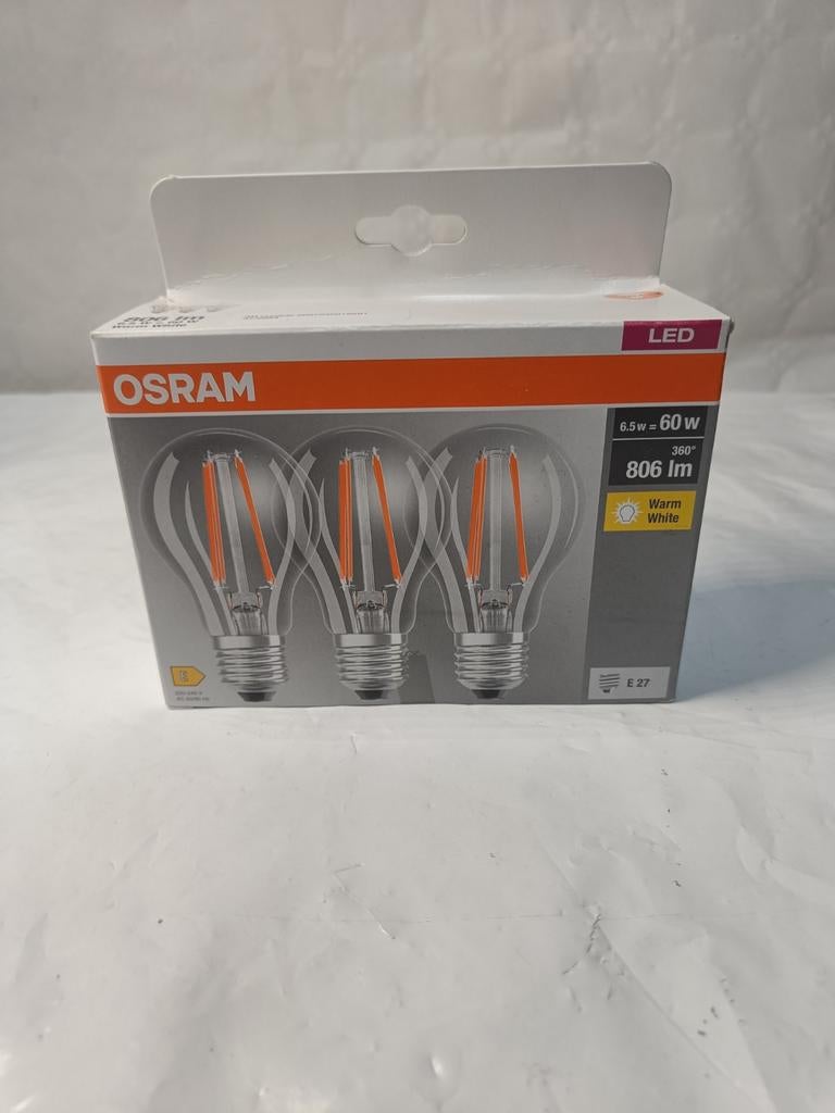 Lot de 3 ampoules LED OSRAM E27 – neuves
