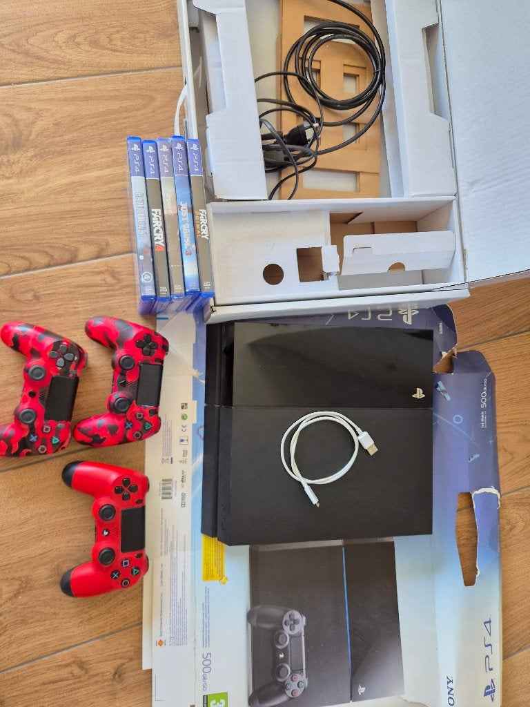 Lot Ps4 console - controllers - vr set - 5 games, Enlèvement, Utilisé
