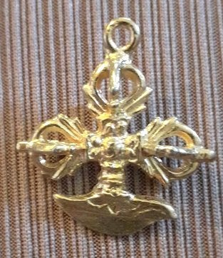pendentif kardika varja, Enlèvement ou Envoi, Or, Comme neuf, Croix ou Symbole