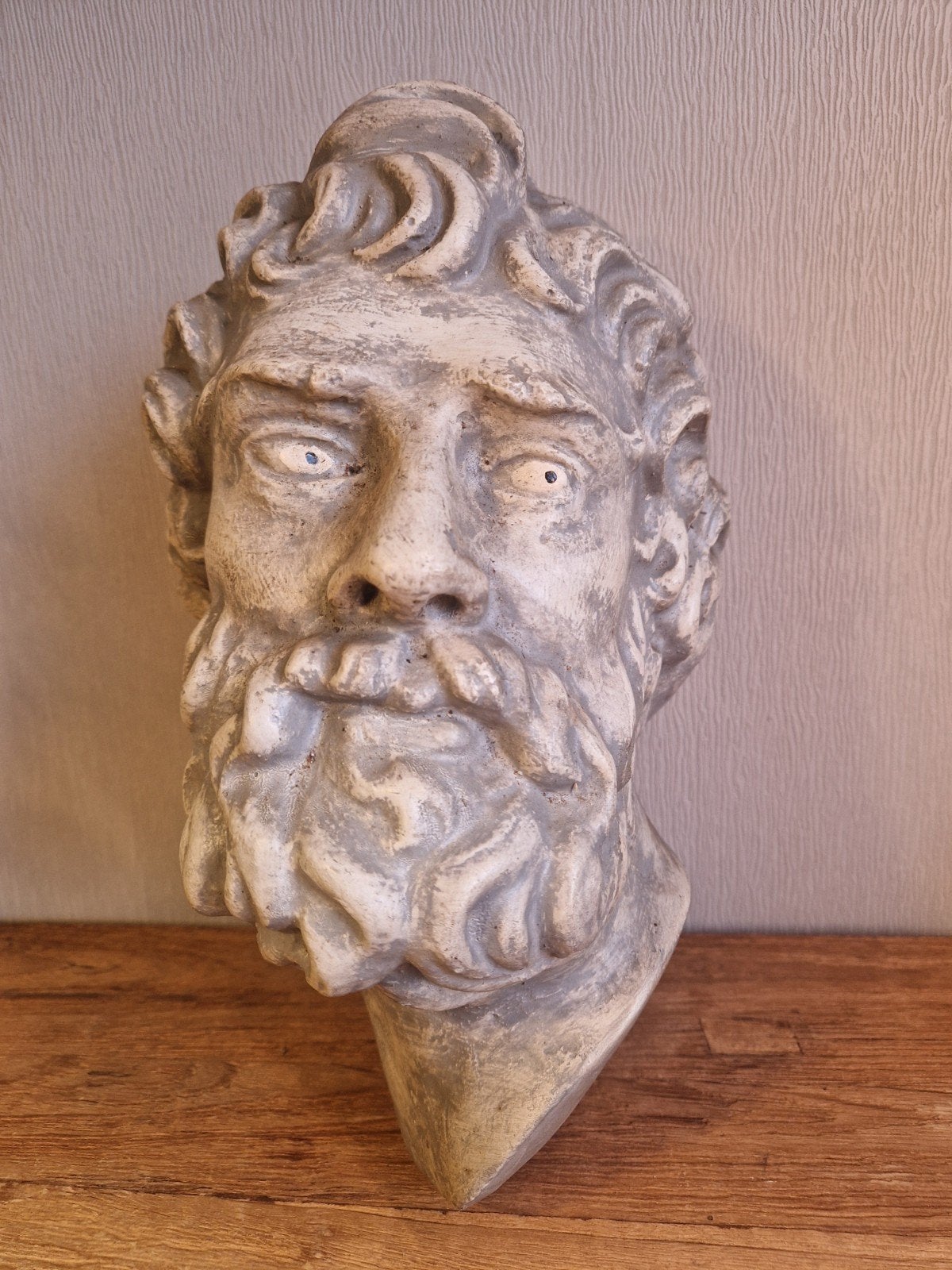 oud gipsen hoofd, Ophalen of Verzenden