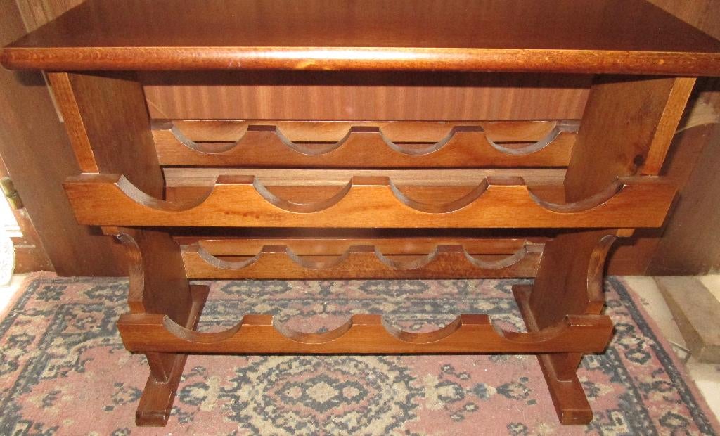 houten wijnrek, Ophalen, Gebruikt, Hout, 5 tot 15 flessen