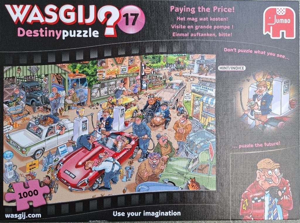 Puzzel Wasgij Destiny 17 Het mag wat kosten!, Enlèvement, 500 à 1500 pièces, Utilisé, Puzzle