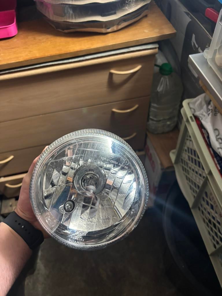 Koplamp universeel, Fietsen en Brommers, Ophalen, Gebruikt, Koplamp