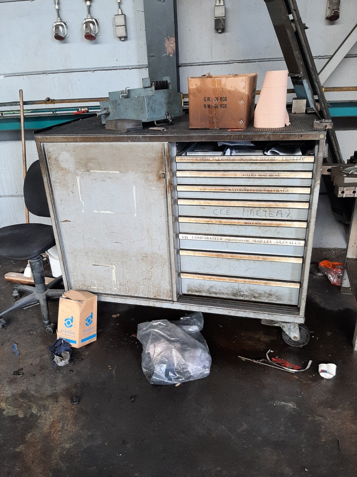 Servante d'atelier lista grand modèle double