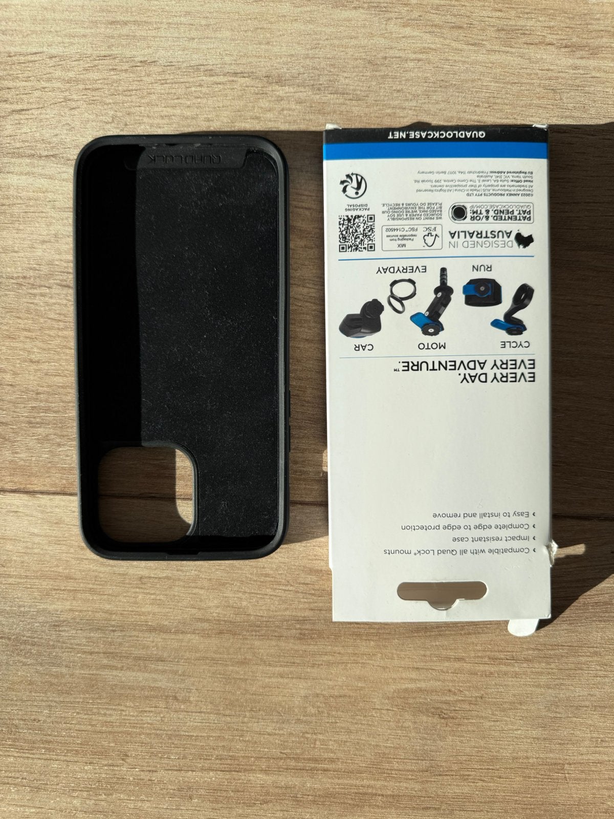 Quad lock iPhone 13 pro max zwart, Ophalen, Zwart, Quad Lock, IPhone 13 Pro Max