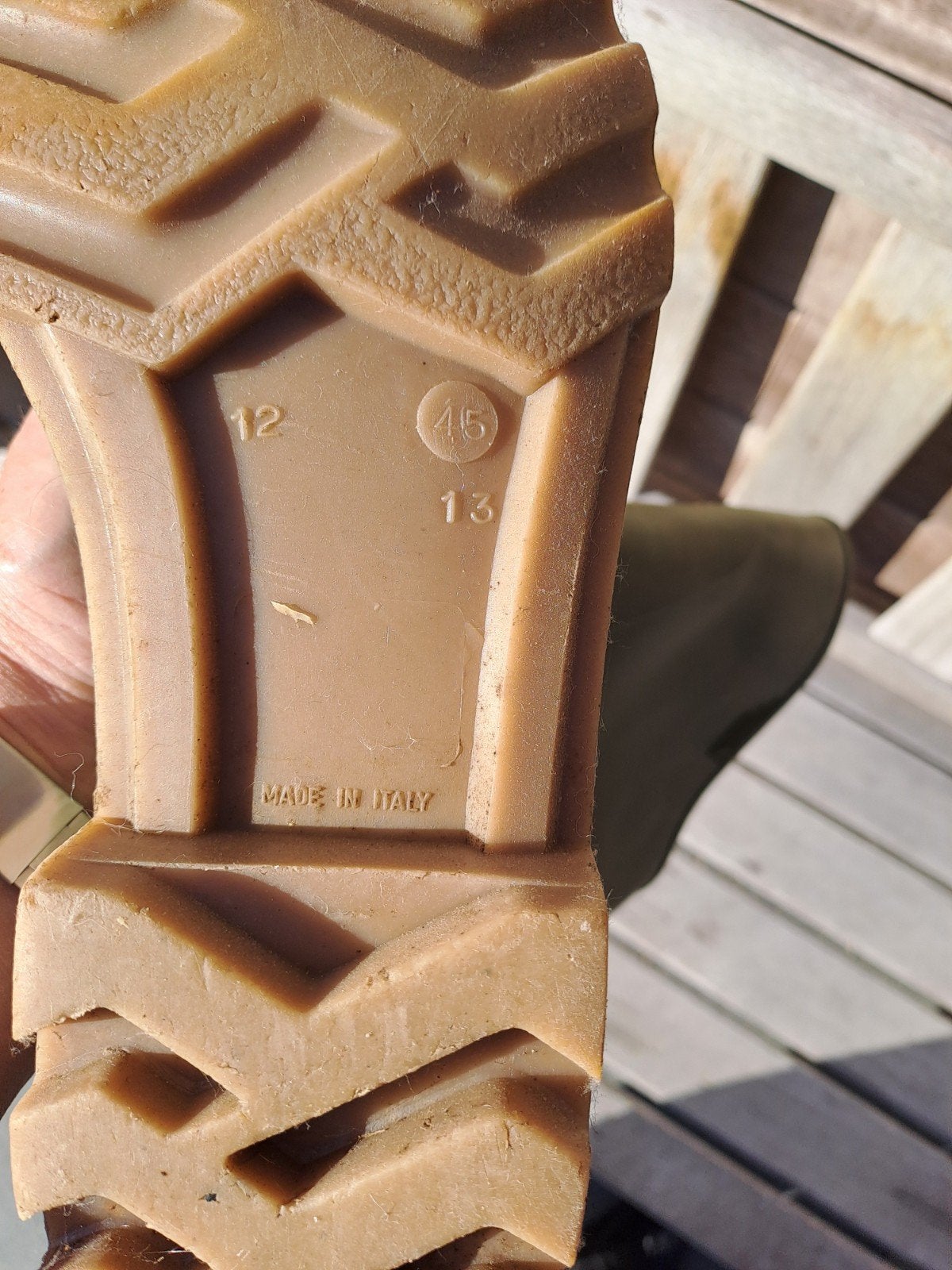 rubber laarzen maat 45, Ophalen