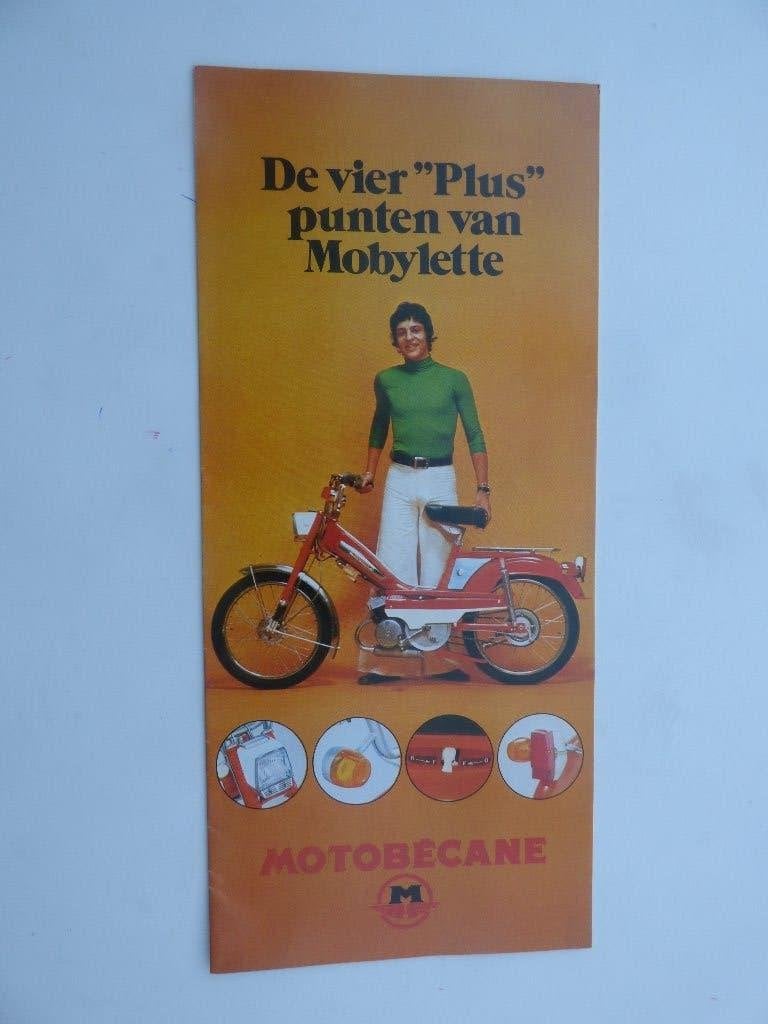 MOBYLETTE MOTOBECANE GAMMA 1971 FOLDER, Ophalen of Verzenden, Gebruikt
