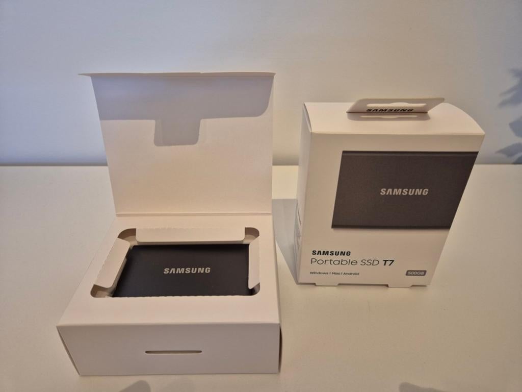 Samsung Portable SSD T7 500GB, SSD, Nieuw, Ophalen of Verzenden, Samsung