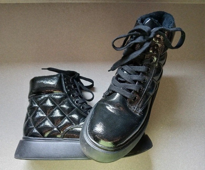 Maat 37 Zwarte stevige boots H&M, Ophalen, H&M, Zwart, Lage of Enkellaarzen