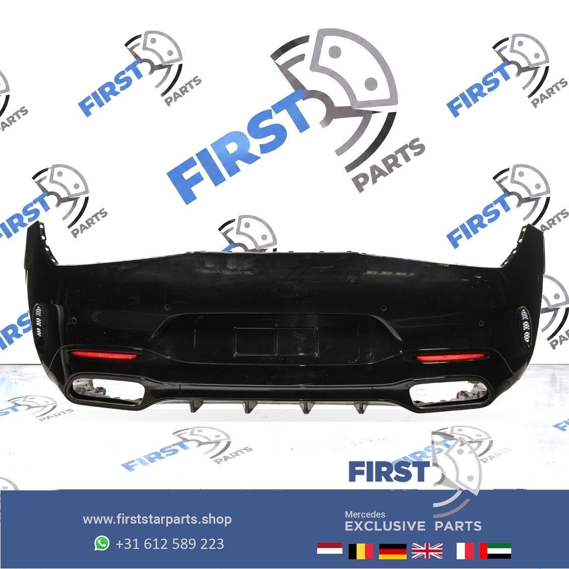 R232 SL43 SL55 SL63 AMG ACHTERBUMPER A2328852801 + DIFFUSER