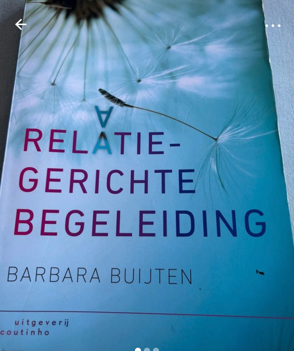 Boek: relatiegerichte begeleiding, Ophalen of Verzenden, Gelezen, Hoger Onderwijs