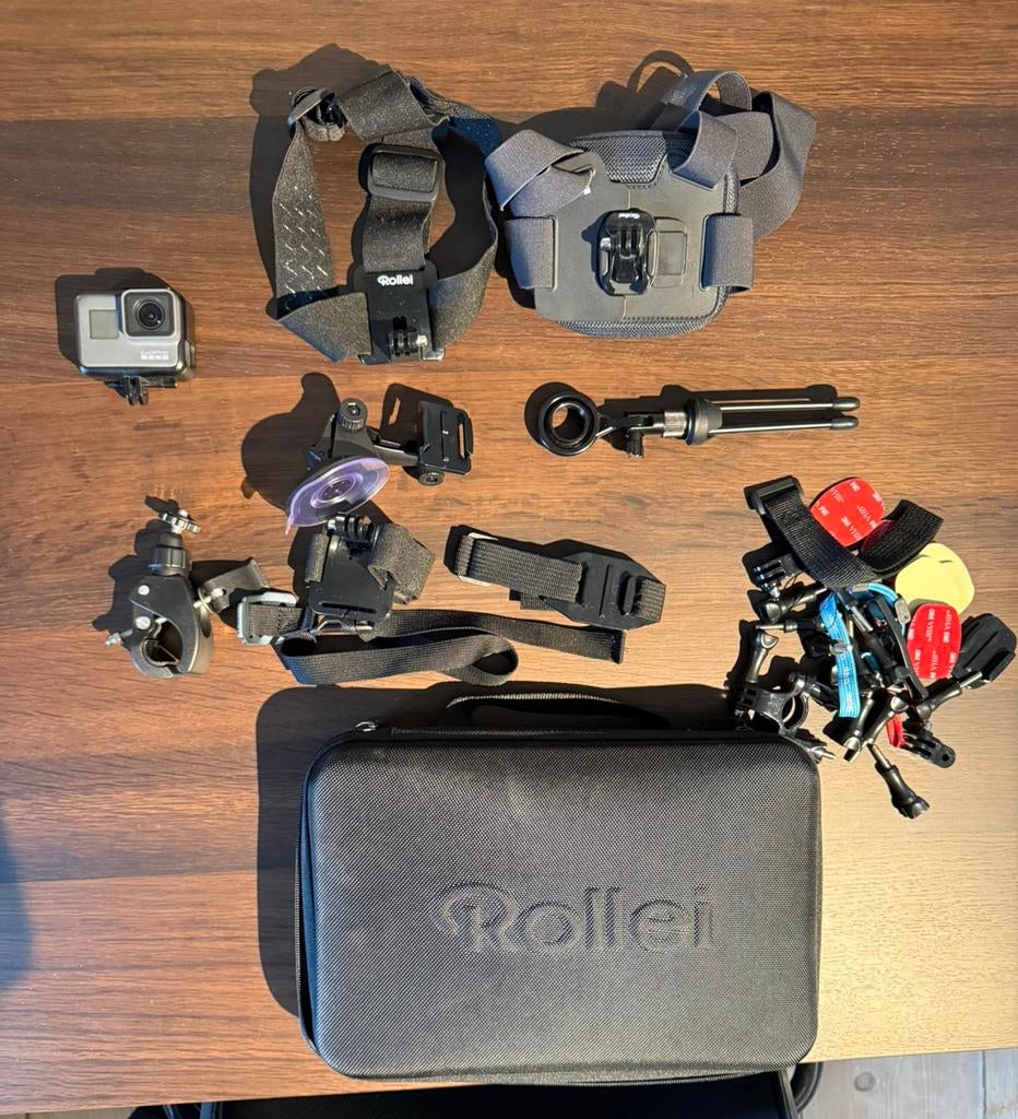 GoPro HERO5 Black + accessoires set, Ophalen of Verzenden, Zo goed als nieuw, GoPro