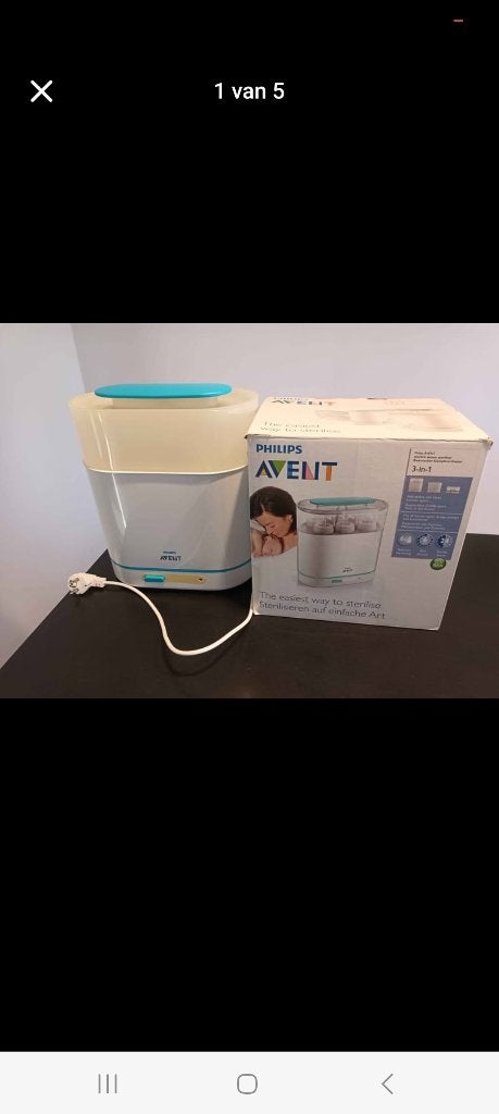 Avent sterilisator 3 in 1, Ophalen, Gebruikt, Sterilisator, Philips Avent
