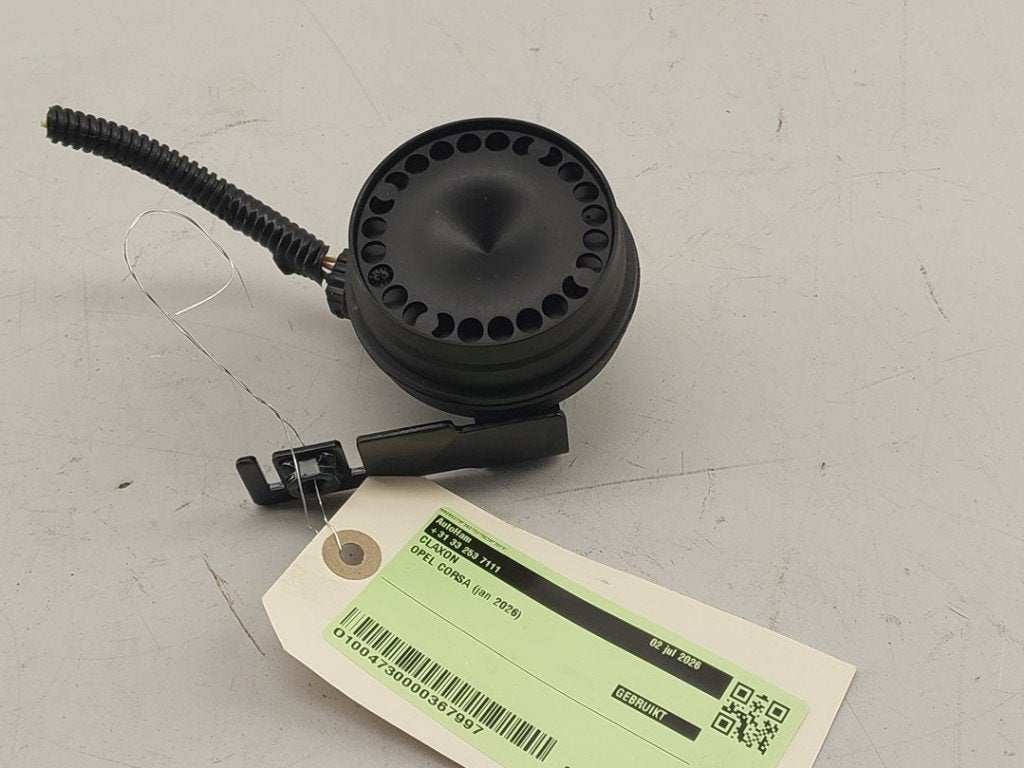 CLAXON Opel Corsa F (UB / UH / UP) (|9833071280|), Gebruikt, Opel, Opel Automobile GmbH, Kontakt-opel@opel.com