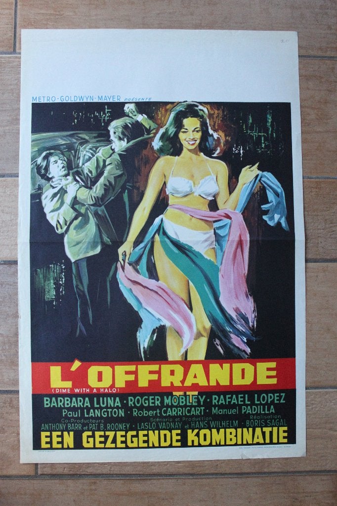 filmaffiche Dime With A Halo 1963 filmposter, Enlèvement ou Envoi, Rectangulaire vertical, A1 jusqu'à A3, Comme neuf