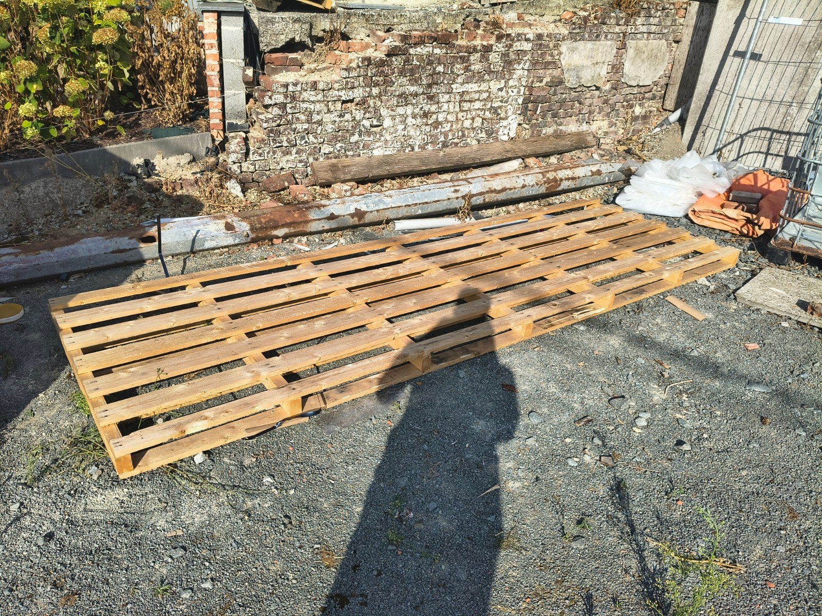 pallet met waarborg, Tuin en Terras, Ophalen, Hout