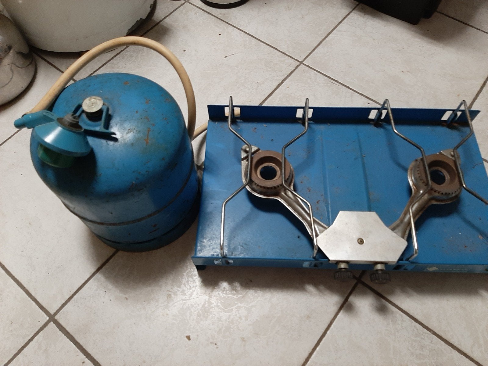 kamping gas kookvuur met lege fles gratis, Ophalen