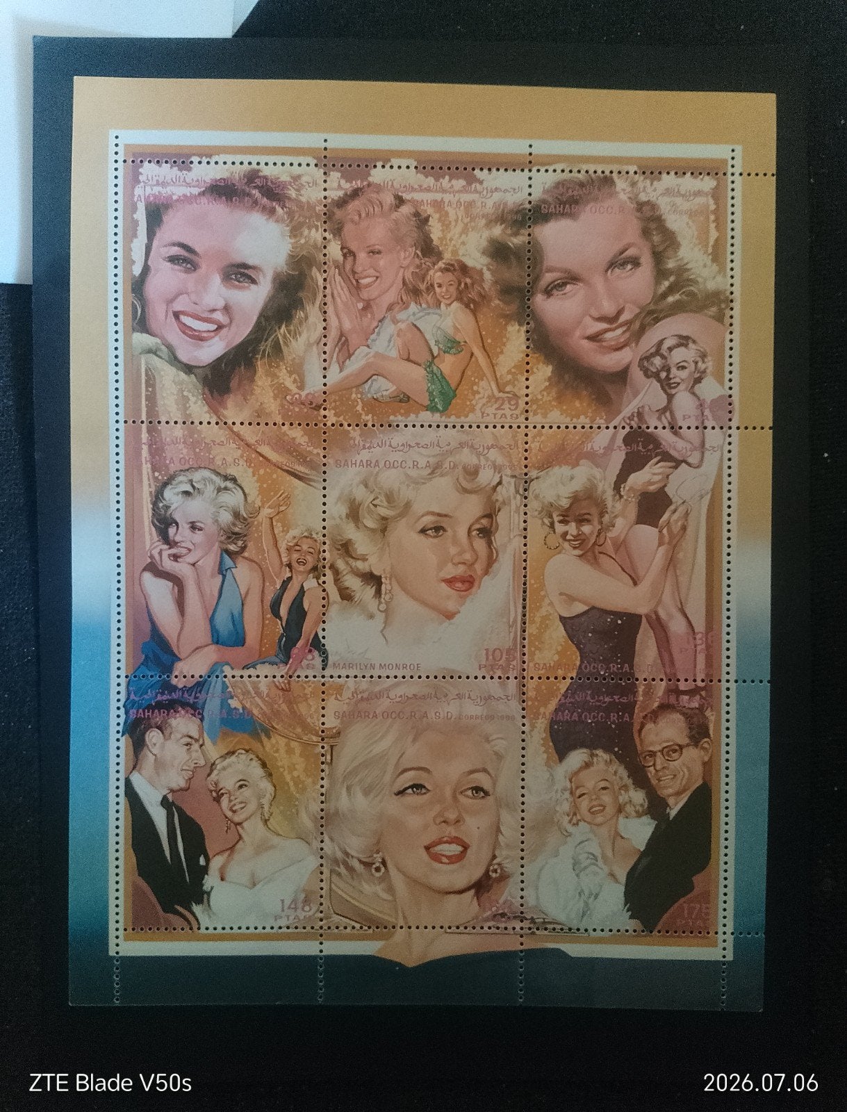 Postfrisch postzegels Marylin monroe, Ophalen of Verzenden
