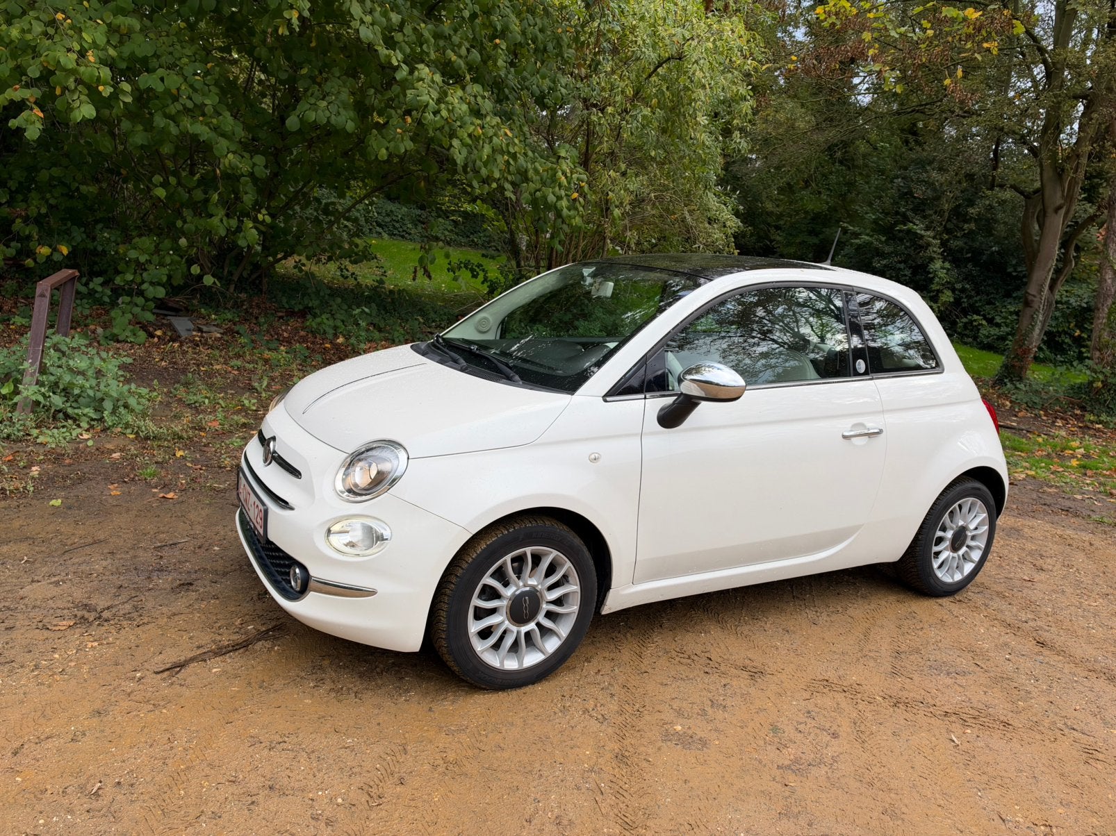 Fiat 500 1.2 Mirror 2018, Autos, Achat, Boîte manuelle, Beige, Air conditionné