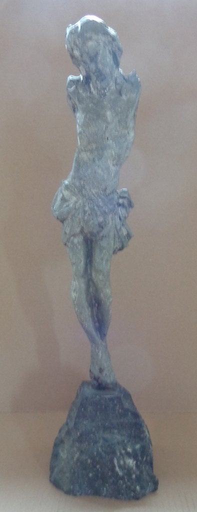 ERNEST PATRIS / CHRISTUS / SCULPTUUR METAAL / H= 51cm / SIG, Enlèvement, Métal