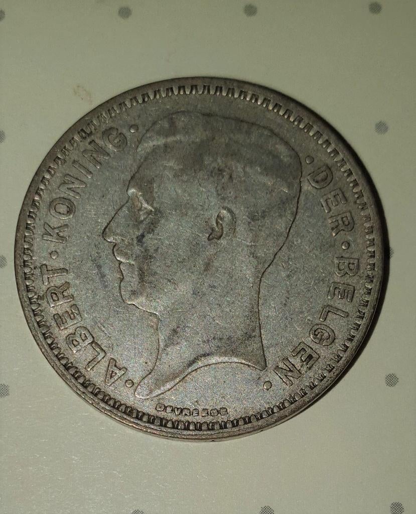 20Fr belge 1934 - Albert 1er, Enlèvement ou Envoi, Argent, Monnaie en vrac, Argent