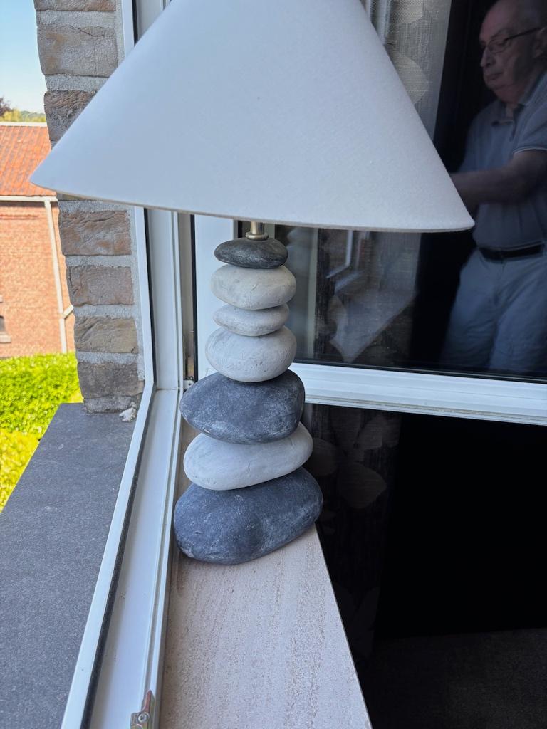 Lampe de table avec abat-jour, Comme neuf, Enlèvement, Autres matériaux, Rustique