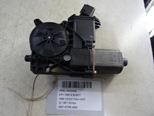 MOTEUR LEVE VITRE ELECTRIQUE ARRIÈRE DROIT Opel Insignia, Utilisé, Arrière, Opel
