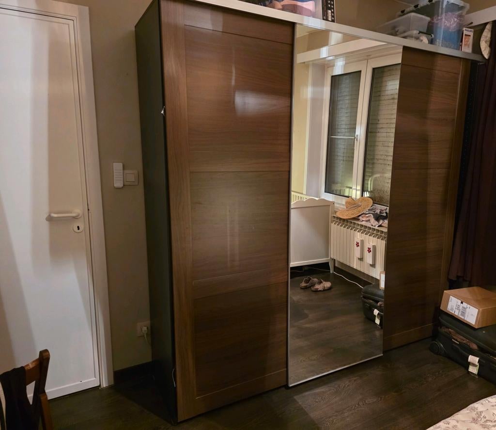 Bruine kleerkast pax ikea, Huis en Inrichting, Ophalen