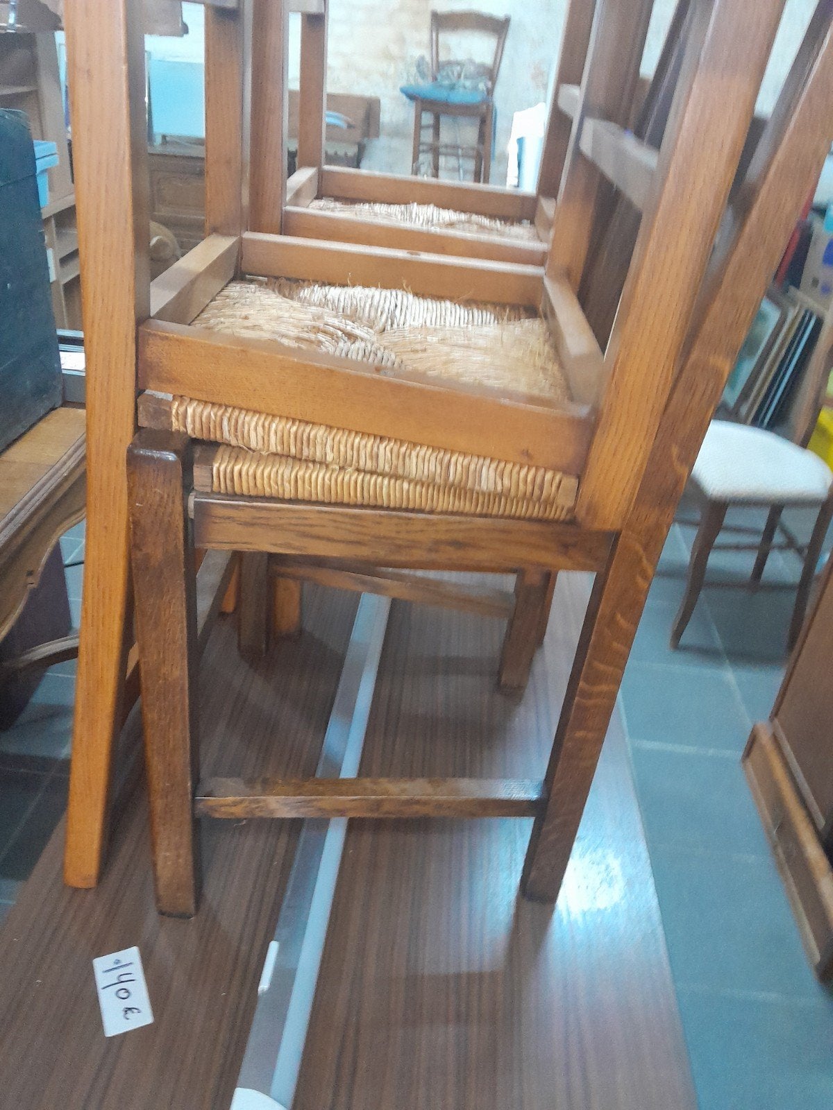 4 Chaises en chene