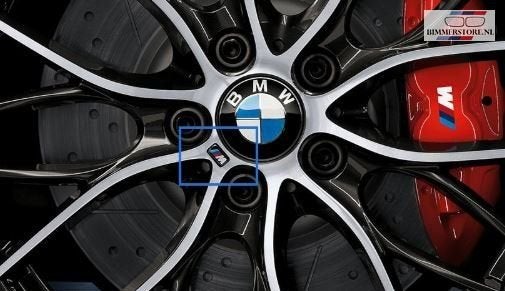 M Embleem velg sticker prijs per stuk BMW 36112228660 361122, Neuf, -, Origine de la pièce connue, -