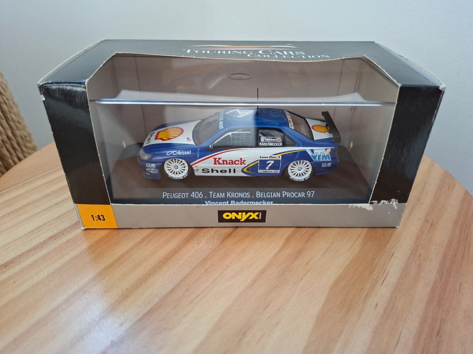 Peugeot 406 - V. Radermecker - Belgian Procar '97- Onyx 1/43, Hobby & Loisirs créatifs, Enlèvement ou Envoi