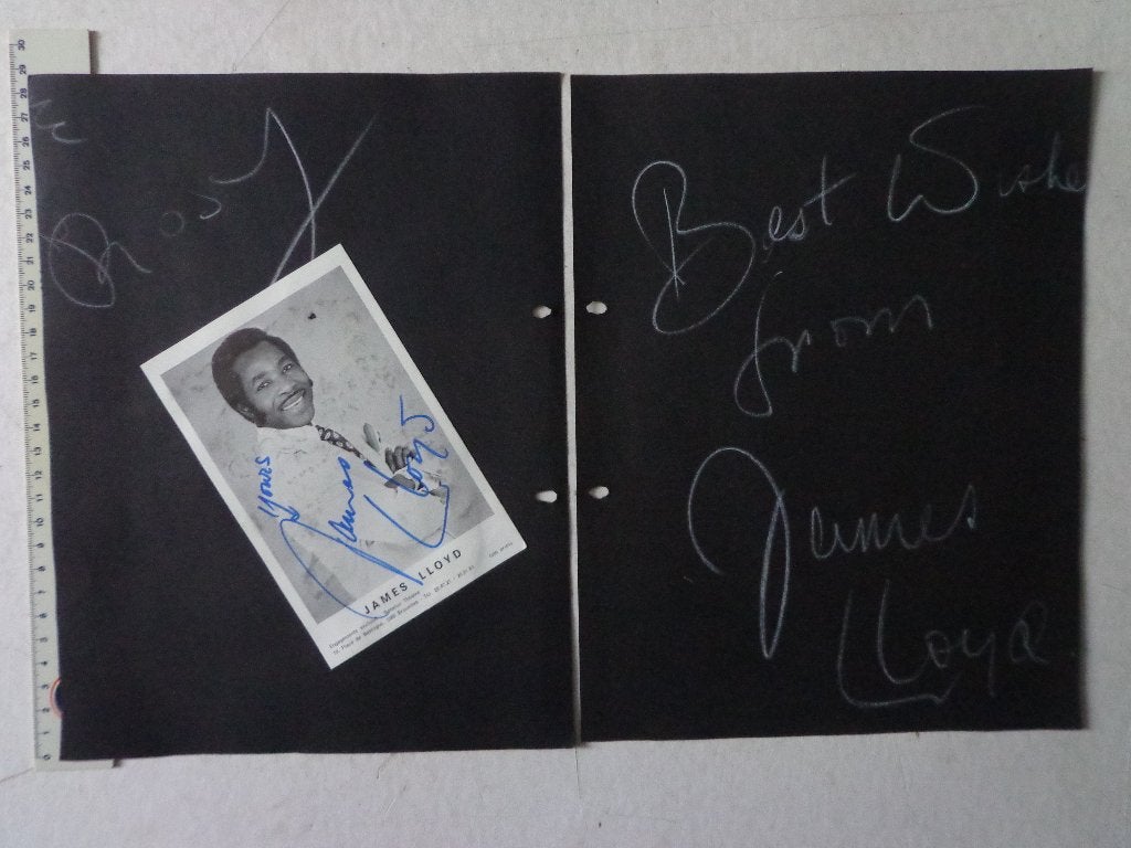 Photo signée par James Lloyd avec deux commandes, Collections, Enlèvement ou Envoi, Utilisé, Photo ou Carte, Signé