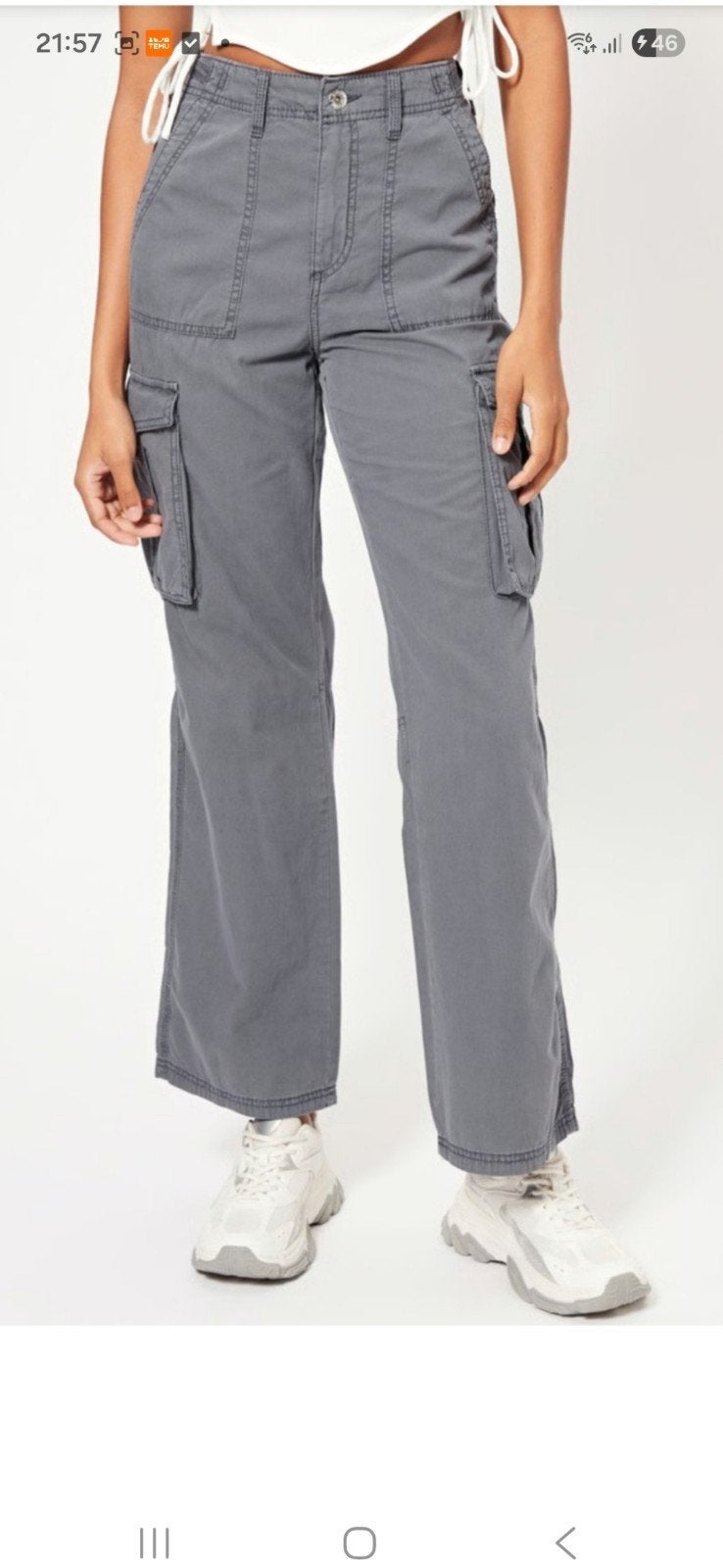 Pantalon cargo - Gris, Neuf, Taille 38/40 (M), Gris, Enlèvement ou Envoi