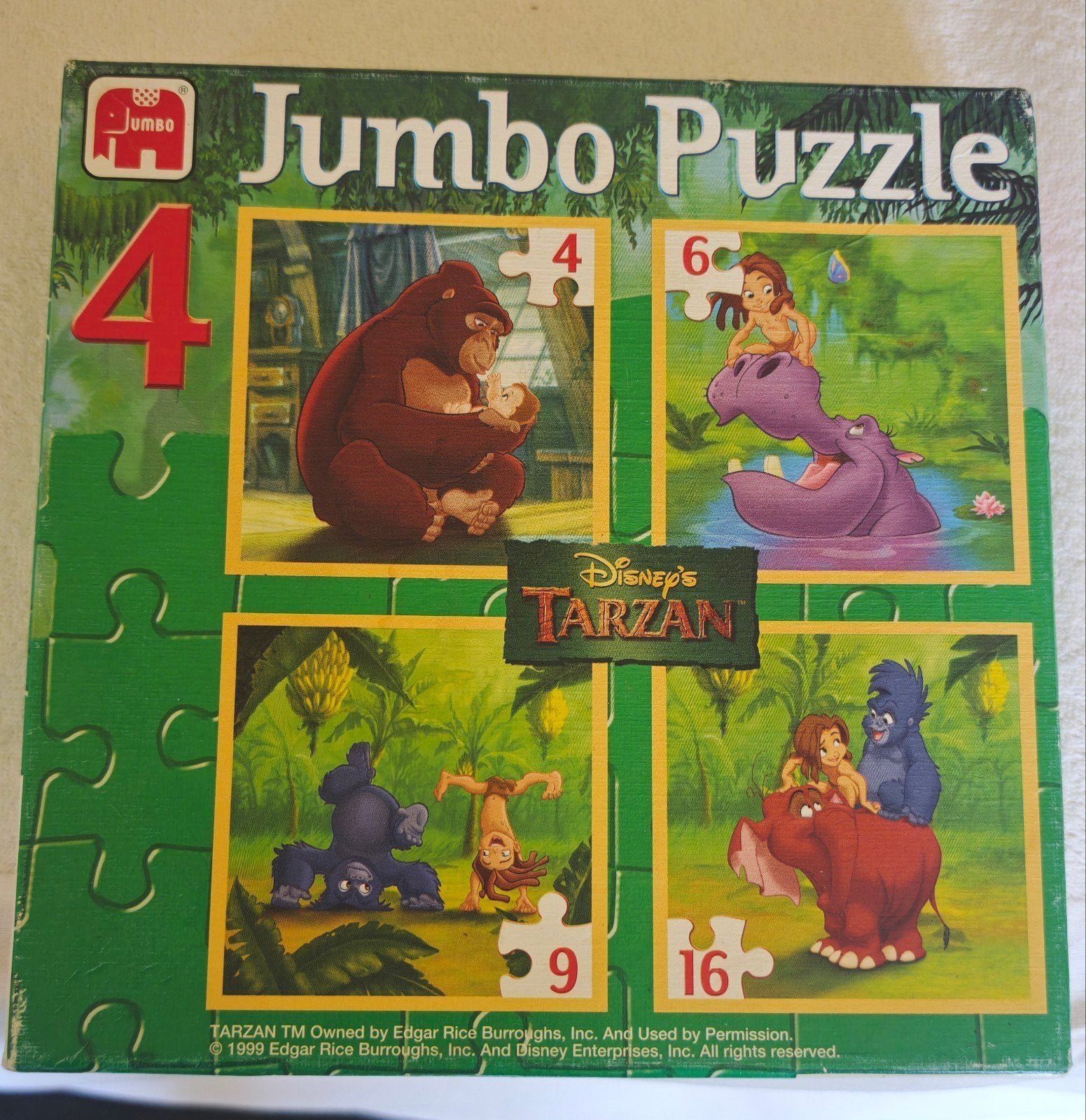 Jumbo Puzzle Évolutif Disney Tarzan (1999) - Complet, Enfants & Bébés, Enlèvement