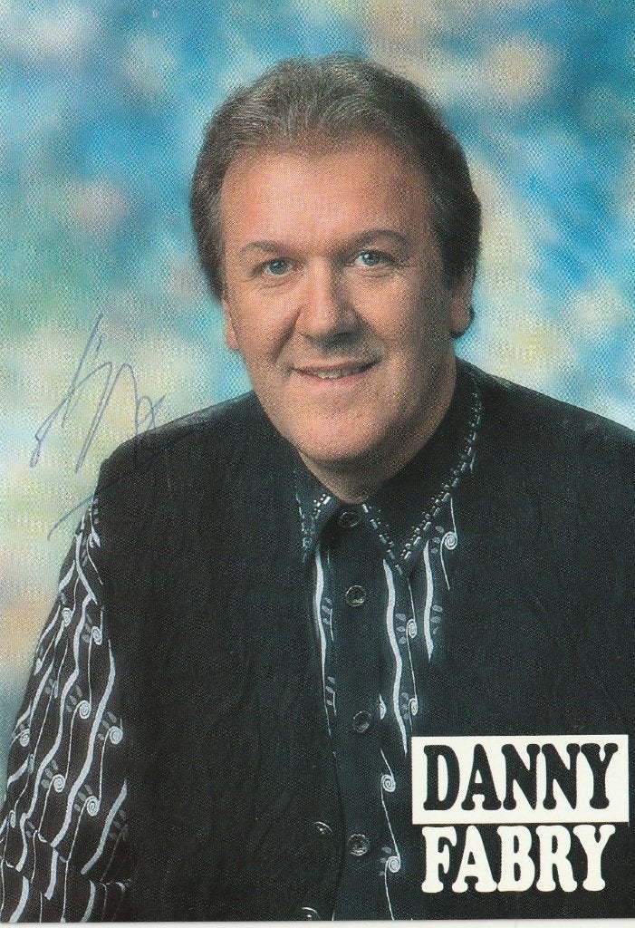 Danny Fabry - foto met handtekening - 1996, Verzamelen, Ophalen of Verzenden, Zo goed als nieuw, Foto of Kaart, Gesigneerd