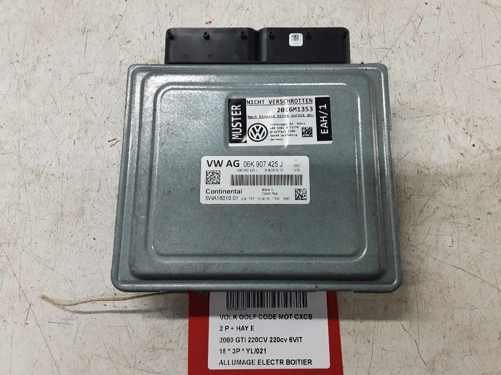 MODULE D ALLUMAGE Volkswagen Golf VII (AUA) (06K907425J), Volkswagen, Mevr. I. Hauben, Utilisé, Rue de l'Espoir 34 34
4030  GRIVEGNÉE, BE