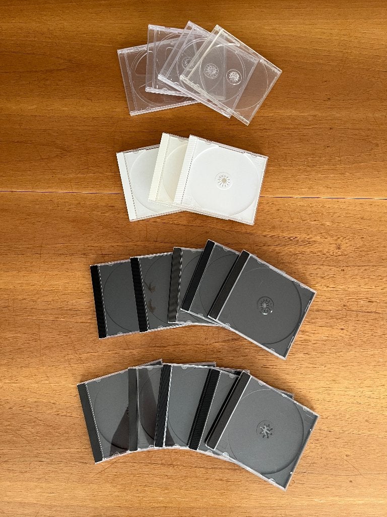 Lege CD/DVD doosjes Jewel Case voor 1 CD/DVD, 17 stuks, Ophalen of Verzenden, Zo goed als nieuw