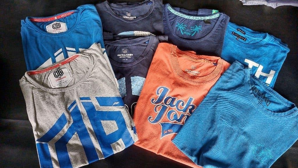 8 t-shirts maat 176, Enfants & Bébés, Enlèvement ou Envoi, Utilisé, Garçon, Chemise ou À manches longues
