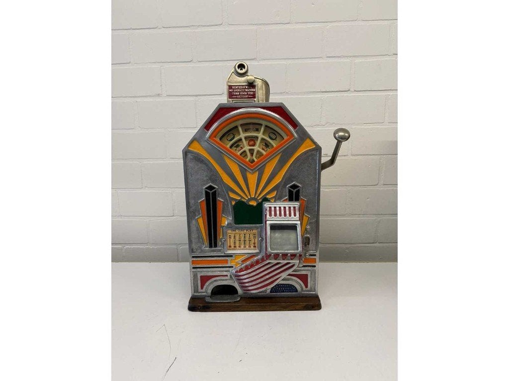 JENNINGS LITTLE DUKE Slotmachine 1932, Overige munten, Ophalen of Verzenden, Zo goed als nieuw, Met sleutels