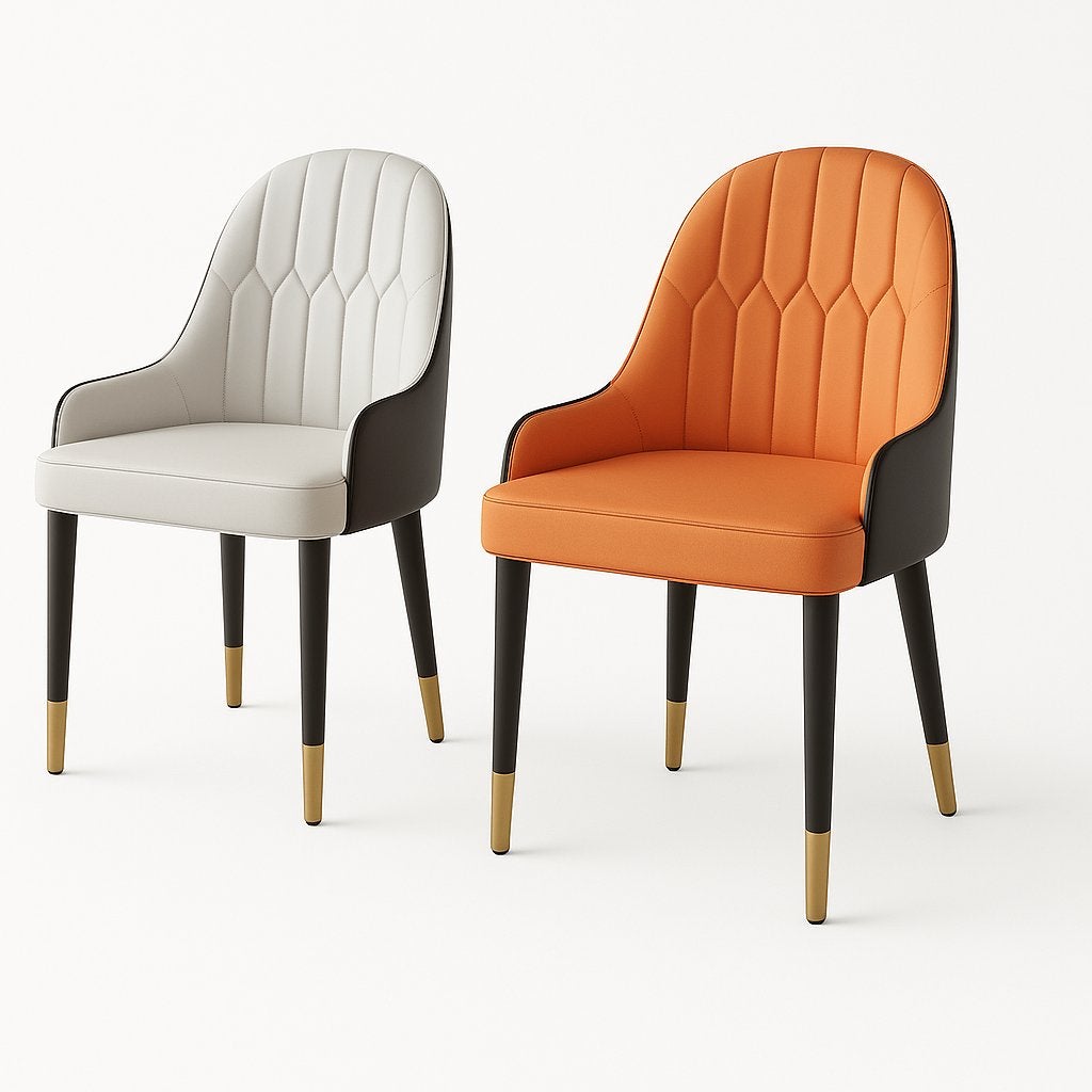 Eetkamer stoelen, Nieuw, Leer, Ophalen of Verzenden, Vier