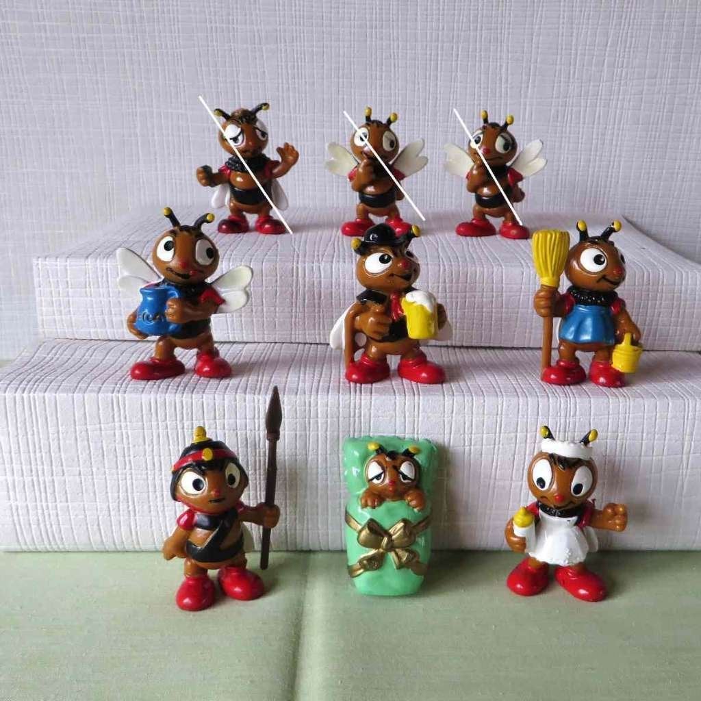 Lot Bully Bijen figuurtjes, vintage, Ophalen of Verzenden, Gebruikt