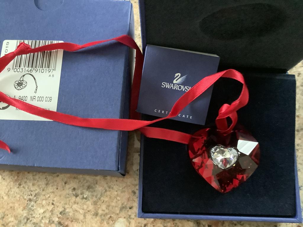 Swarovski rood hart met certificaat, Verzamelen, Ophalen, Nieuw