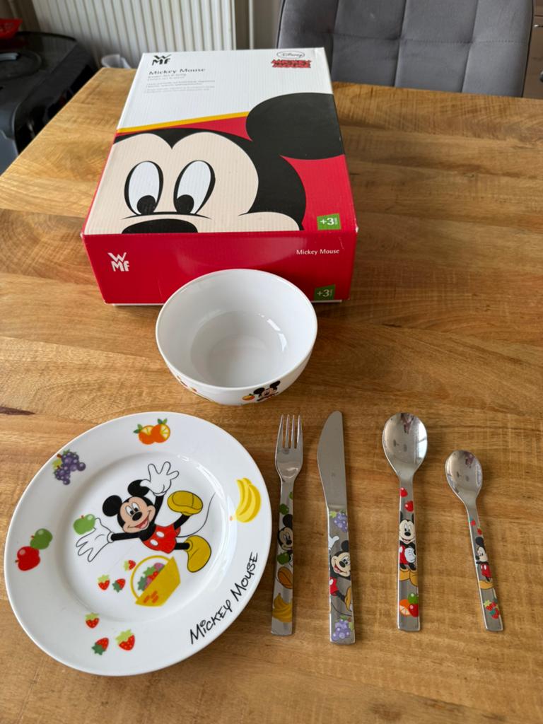 WMF disney Mickey Mouse kinder-set, Verzamelen, Porselein, Kristal en Bestek, Ophalen, Zo goed als nieuw, Porselein
