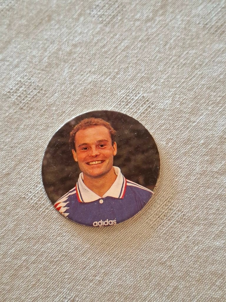 Panini Cap / Euro 96 / Vincent Guèrin / Frankrijk, Verzamelen, Ophalen of Verzenden, Gebruikt