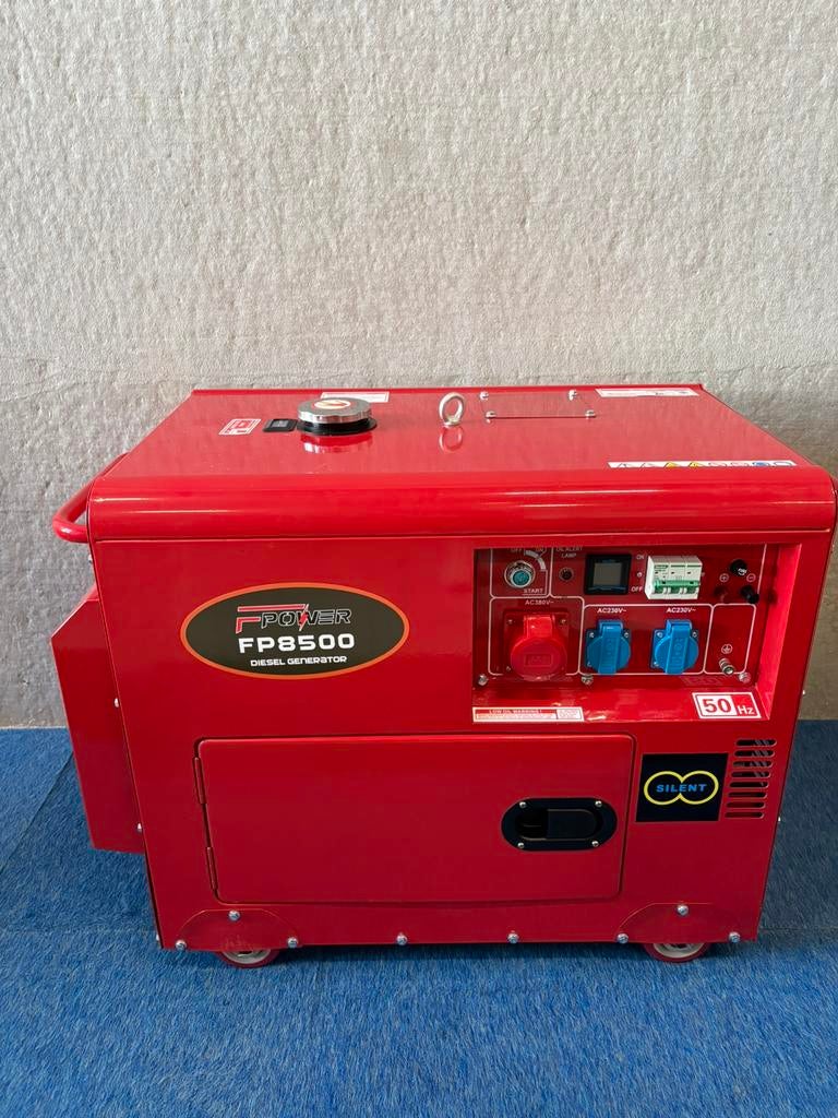 Nieuwe 6.5KW dieselaggregaten met key start.Verrijdbaar, Ophalen, Nieuw