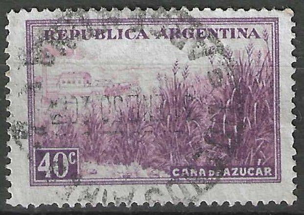 Argentine 1936 - Yvert 379 - Productions - Sucre Canne (ST), Envoi, Affranchi