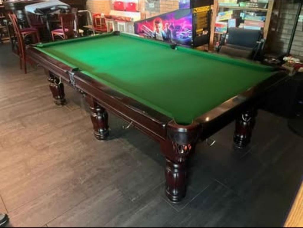 Pooltafel oak 9ft, Sport en Fitness, Biljarten en Poolen, Ophalen, Pooltafel