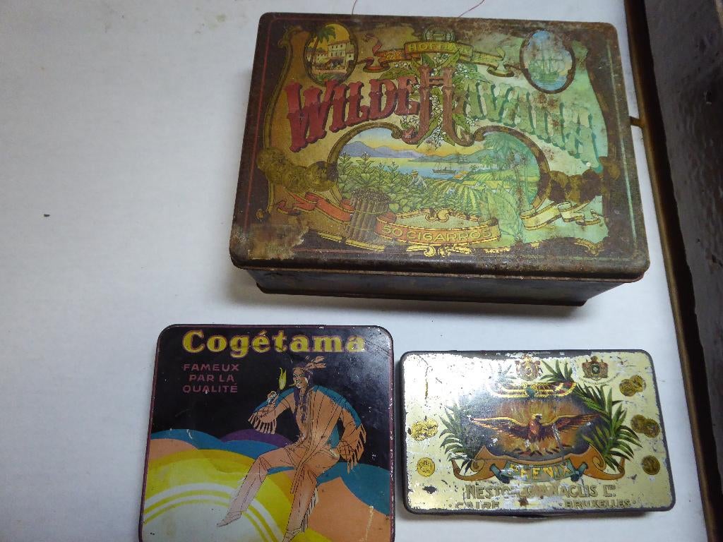 3 x boite publicitaire  cigarette ;tabac, Enlèvement ou Envoi, Utilisé, Autre