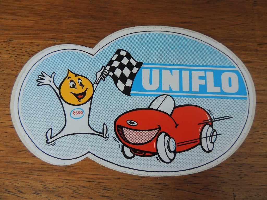 Esso Uniflo Sticker, Verzenden, Zo goed als nieuw, Auto of Motor